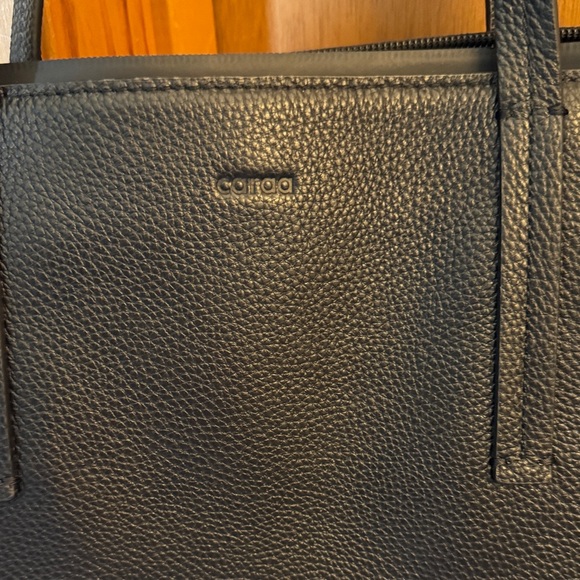 Caraa Black Leather Tote Bag - Picture 2 of 11